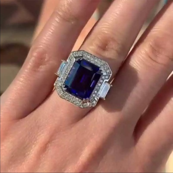 Jewelry - New Women’s Elegant 925 Silver Party Sapphire Ring